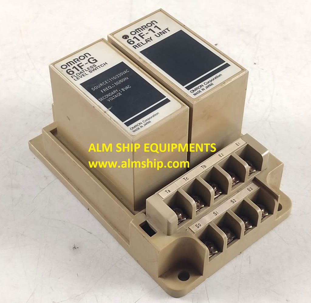 RELAY OMRON 61F-G FLOATLESS LEVEL SWITCH AND 61F-11 UNIT RELAY OMRON 61F-G FLOATLESS LEVEL SWITCH AND 61F-11 UNIT